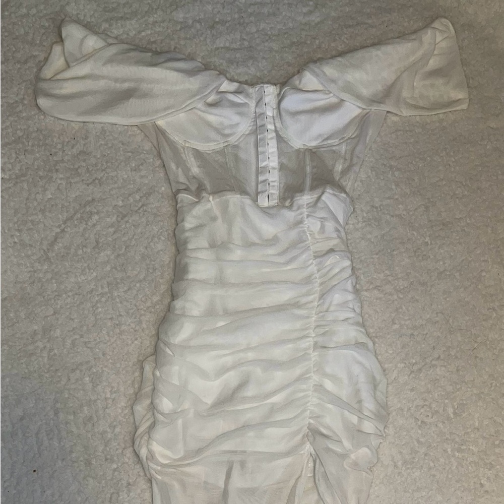 Floor Length Dress with Sheer Bottom